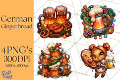 German Christmas Beer Fest Gingerbread PNG Clipart Product Image 1