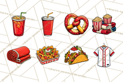 Baseball Mom Clipart PNG with Baseball Gear, Baseball Mama Product Image 6