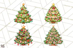 Sports & Occupations Christmas Trees Clipart Product Image 1