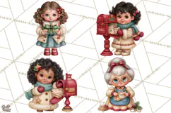 Christmas Mailroom Clipart, North Pole Santa Mail PNG Product Image 1