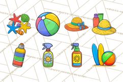 Summer Beach Toys Clipart PNG Graphics Product Image 6