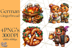 German Christmas Beer Fest Gingerbread PNG Clipart Product Image 1