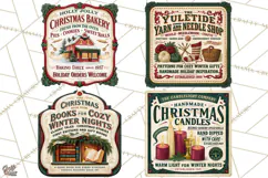 Vintage Christmas Signs PG, Rustic Farmhouse Holiday Sign Product Image 1