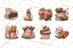 Coffee and Chocolate Clipart PNG Cafe Drinks Dessert Art Product Image 7