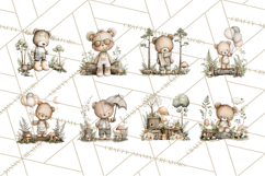 Pacific Northwest Teddy Bear Woodland Clipart Product Image 7