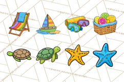 Summer Beach Toys Clipart PNG Graphics Product Image 8