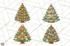 Christmas Tree World Travel Clipart PNG Product Image 1