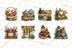 Rustic Homestead Living Clipart | Farm Cabin Png Designs Product Image 8