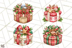 World Christmas Gifts Clipart PNG Product Image 1
