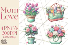 Mom Clipart, Mothers Day, Mom PNG, Mama Clip Art Images Product Image 1