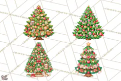 Sports & Occupations Christmas Trees Clipart Product Image 1