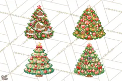 Christmas Tree World Travel Clipart PNG Product Image 1