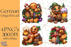 German Christmas Beer Fest Gingerbread PNG Clipart Product Image 1