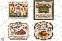 Vintage Christmas Signs PG, Rustic Farmhouse Holiday Sign Product Image 1