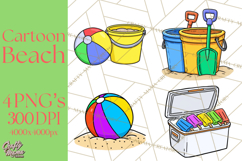 Summer Beach Toys Clipart PNG Graphics Product Image 1