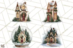 Christmas Fairy Clipart PNG, Whimsical Christmas Fairies Product Image 1