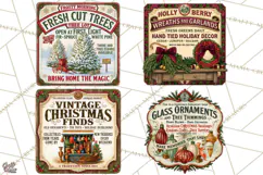 Vintage Christmas Signs PG, Rustic Farmhouse Holiday Sign Product Image 1