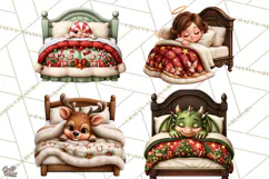 Christmas Bedtime Clipart PNG Product Image 1