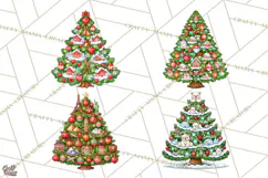 Christmas Tree World Travel Clipart PNG Product Image 1