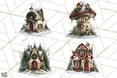 Christmas Fairy Clipart PNG, Whimsical Christmas Fairies Product Image 1