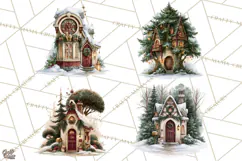 Christmas Fairy Clipart PNG, Whimsical Christmas Fairies Product Image 1