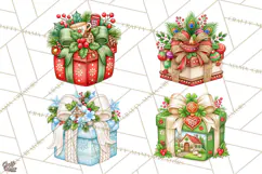 World Christmas Gifts Clipart PNG Product Image 1