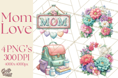 Mom Clipart, Mothers Day, Mom PNG, Mama Clip Art Images Product Image 1