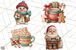 Christmas Mailroom Clipart, North Pole Santa Mail PNG Product Image 1