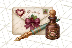Christmas Mailroom Clipart, North Pole Santa Mail PNG Product Image 4