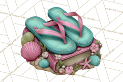 Beach Reading Clipart Coastal Book PNG Graphics Product Image 3