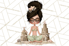 Beach Diva Summer Girls PNG Beach Glam Clipart Product Image 3