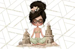 Beach Diva Summer Girls PNG Beach Glam Clipart Product Image 3