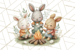 Cute Hiking Woodland Animals Adventure Clipart PNG Product Image 3