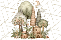 Pacific Northwest Teddy Bear Woodland Clipart Product Image 3