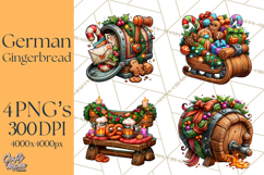 German Christmas Beer Fest Gingerbread PNG Clipart Product Image 1