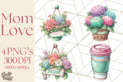 Mom Clipart, Mothers Day, Mom PNG, Mama Clip Art Images Product Image 1
