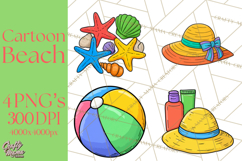 Summer Beach Toys Clipart PNG Graphics Product Image 1