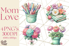 Mom Clipart, Mothers Day, Mom PNG, Mama Clip Art Images Product Image 1