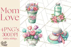 Mom Clipart, Mothers Day, Mom PNG, Mama Clip Art Images Product Image 1
