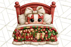 Christmas Bedtime Clipart PNG Product Image 5