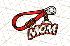 Baseball Mom Clipart PNG with Baseball Gear, Baseball Mama Product Image 5