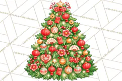 Christmas Tree World Travel Clipart PNG Product Image 2