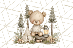 Pacific Northwest Teddy Bear Woodland Clipart Product Image 4