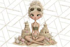 Beach Diva Summer Girls PNG Beach Glam Clipart Product Image 4