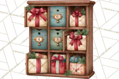 Christmas Mailroom Clipart, North Pole Santa Mail PNG Product Image 5