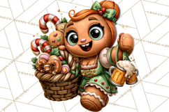 German Christmas Beer Fest Gingerbread PNG Clipart Product Image 5