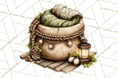 Rustic Homestead Living Clipart | Farm Cabin Png Designs Product Image 5