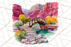 Watercolor Inspirational Landscapes, Sublimation Designs Product Image 5