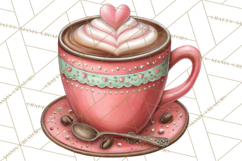 Coffee and Chocolate Clipart PNG Cafe Drinks Dessert Art Product Image 5