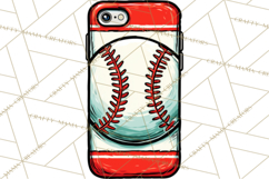 Baseball Mom Clipart PNG with Baseball Gear, Baseball Mama Product Image 5